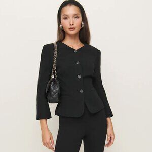 Reformation Luc Jacket Black - Size 2